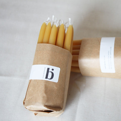 Juletræslys af bivoks – hånddyppede (20 stk.)