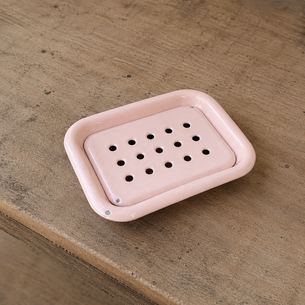Sæbeskål i emalje - klassisk design (flere farver)